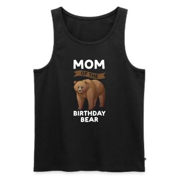 Geburtstag Mama Geburtstag Bär Geschenk - Männer Premium Bio Tank Top - Schwarz - Vorne - Michal (187cm)