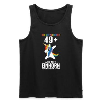 Geburtstag Geburtstagfeier fünfzig Jahre alt Gesch - Männer Premium Bio Tank Top - Schwarz - Vorne - Michal (187cm)