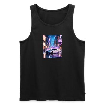 GTR Tokyo Drift - Männer Premium Bio Tank Top - Schwarz - Vorne - AI Model Male 178 light (178cm)