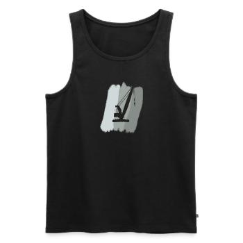 Baustelle Hausbau - Männer Premium Bio Tank Top - Schwarz - Vorne - AI Model Male 178 light (178cm)