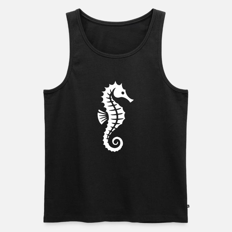 Seepferdchen | Schwimmabzeichen - Männer Premium Bio Tank Top - Schwarz