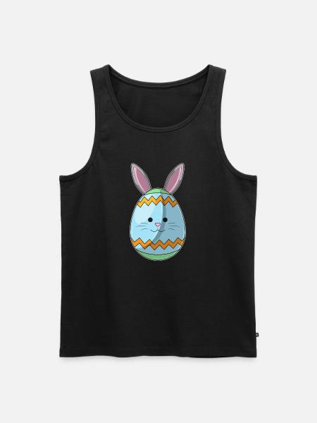 Easter Egg Easter Bunny Ears - Men's Premium Organic Tank Top - black
