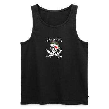 I'm Autistic Pirat - Skull Autism Awareness - Männer Premium Bio Tank Top - Schwarz - Vorne - Michal (187cm)