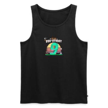 It's my Boo-rthday, Funny Halloween 9 Years Old - Men's Premium Organic Tank Top - black - Front - Michal (187cm)