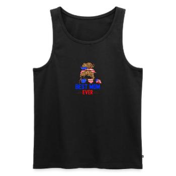 Mothers Day Best Mom Ever Gifts From Daughter - Men's Premium Organic Tank Top - black - Front - Michal (187cm)