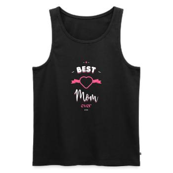 Best Mom ever - Men's Premium Organic Tank Top - black - Front - AI Model Male 178 light (178cm)