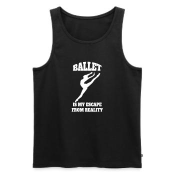 Ballet Gift Dance Dancer Ballerina Dance Class - Men's Premium Organic Tank Top - black - Front - Michal (187cm)