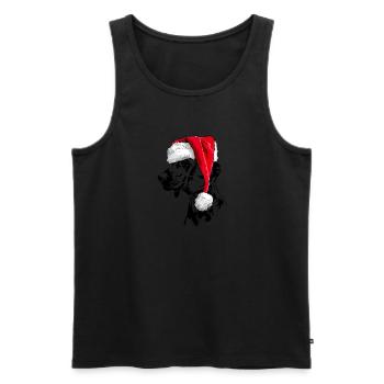 Père Noël CHIEN DE SUEUR HANOVRIEN Chiens Wilsigns - Débardeur bio Premium Homme - noir - Devant - Michal (187cm)