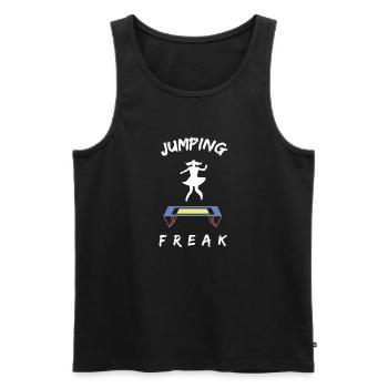 Gymnastik Turnen und Trampolin Akrobatik Sport - Männer Premium Bio Tank Top - Schwarz - Vorne - Michal (187cm)