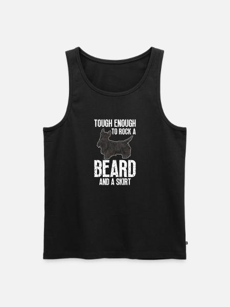 Scottish Terrier Scottie Dog - Men's Premium Organic Tank Top - black