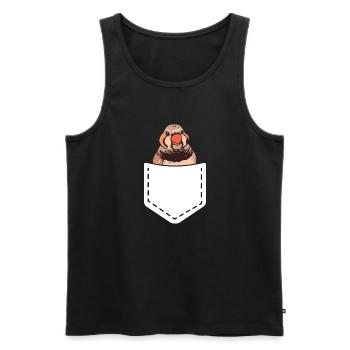 Zebrafinken Vogel Zebrafink - Männer Premium Bio Tank Top - Schwarz - Vorne - AI Model Male 178 light (178cm)