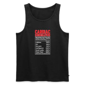 Kardiologe Medizinische Sonographie Ultraschall - Männer Premium Bio Tank Top - Schwarz - Vorne - AI Model Male 178 light (178cm)