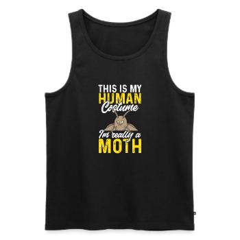 Moths Insect Collector Entomologist - Men's Premium Organic Tank Top - black - Front - Michal (187cm)