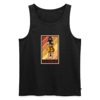 Geschichte Iran Osten Lehrer Sumer Antike - Männer Premium Bio Tank Top - Schwarz - Vorne - AI Model Male 178 light (178cm)