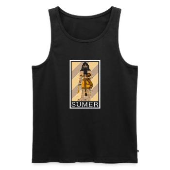 Geschichte Iran Osten Lehrer Sumer Antike - Männer Premium Bio Tank Top - Schwarz - Vorne - AI Model Male 178 light (178cm)