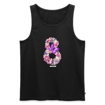 Women's Power March 8 GirlPower Female Feminism - Men's Premium Organic Tank Top - black - Front - AI Model Male 178 light (178cm)