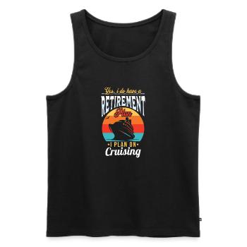 Yes I Do Have a Retirement Plan - Men's Premium Organic Tank Top - black - Front - Michal (187cm)