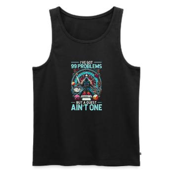 Rpg gamer gaming video game role-playing game - Men's Premium Organic Tank Top - black - Front - Michal (187cm)