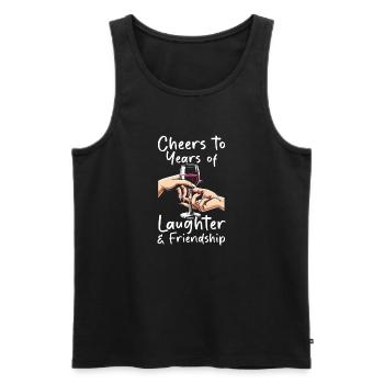 Beste Freunde Für Immer Bff Bestie-freundschaft - Männer Premium Bio Tank Top - Schwarz - Vorne - AI Model Male 178 light (178cm)