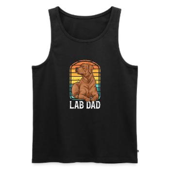 Fuchsroter Labrador Retriever Fox Red Labrador - Männer Premium Bio Tank Top - Schwarz - Vorne - Michal (187cm)