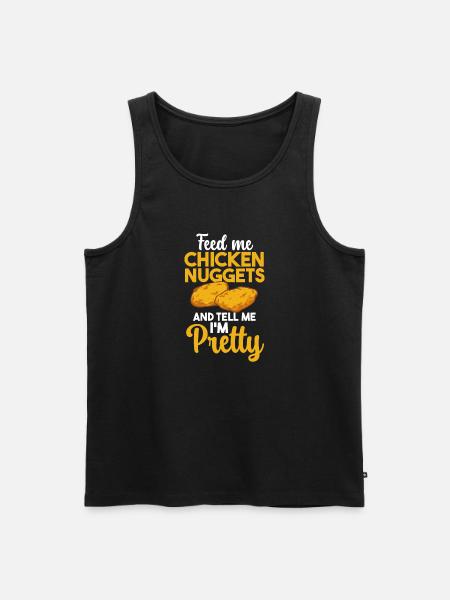 Chicken Nugget Lover Chicken Nuggets - Men's Premium Organic Tank Top - black