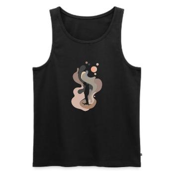 Skater Boarder - Männer Premium Bio Tank Top - Schwarz - Vorne - AI Model Male 178 light (178cm)