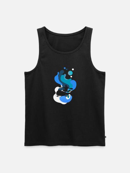 Rafting Kayak Stream - Men's Premium Organic Tank Top - black