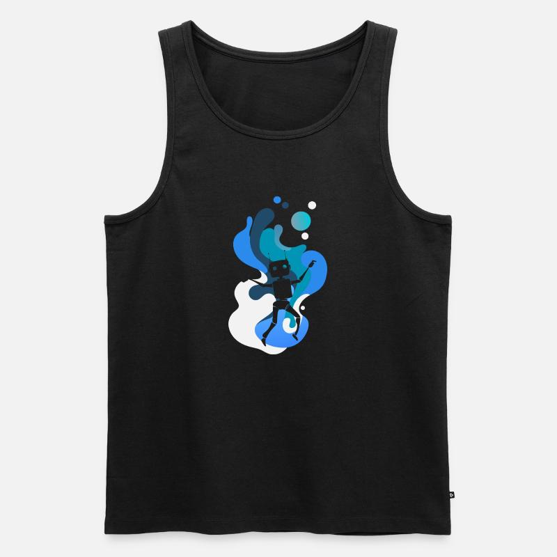Robotik Robotics Tech - Männer Premium Bio Tank Top - Schwarz