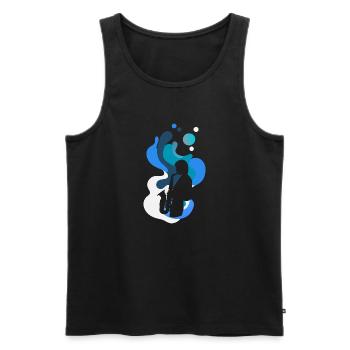 Wind Instrument Jazz - Men's Premium Organic Tank Top - black - Front - AI Model Male 178 light (178cm)