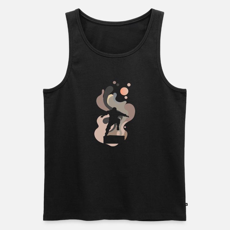 Parkour Hindernis traceurs - Männer Premium Bio Tank Top - Schwarz