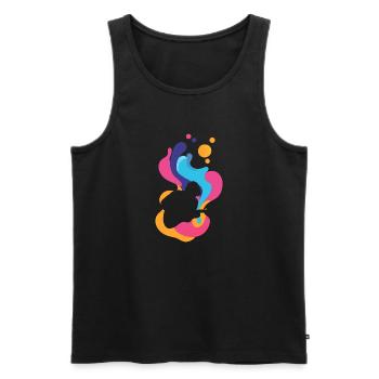 Electric Guitar Basser Shouter - Men's Premium Organic Tank Top - black - Front - AI Model Male 178 light (178cm)