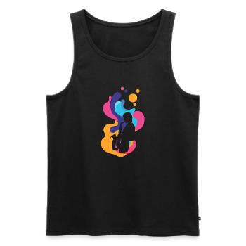 Wind Instrument Jazz Brass Band - Men's Premium Organic Tank Top - black - Front - AI Model Male 178 light (178cm)