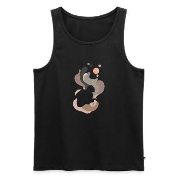 Bassist Hardrock - Männer Premium Bio Tank Top - Schwarz - Vorne - Michal (187cm)