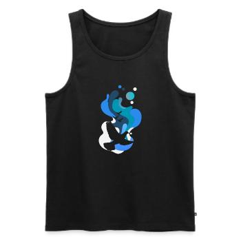 Dove Dove of Peace Dove Egg - Men's Premium Organic Tank Top - black - Front - Michal (187cm)