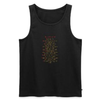 Preface 44.A.8.CLEAN - Men's Premium Organic Tank Top - black - Front - AI Model Male 178 light (178cm)