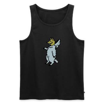 Wolf im Schafspelz - Männer Premium Bio Tank Top - Schwarz - Vorne - AI Model Male 178 light (178cm)