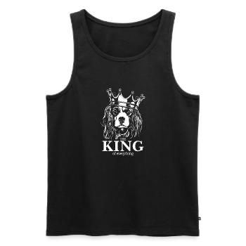 CAVALIER KING CHARLES SPANIEL King Dogs Wilsigns - Débardeur bio Premium Homme - noir - Devant - Michal (187cm)