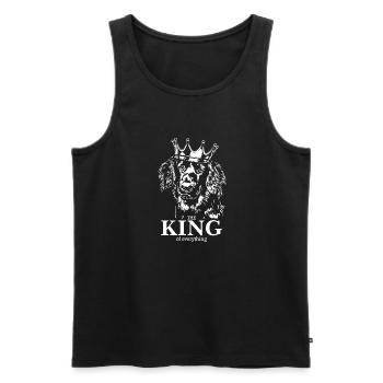 Hovawart Roi de tout Dog Wilsigns - Débardeur bio Premium Homme - noir - Devant - Michal (187cm)
