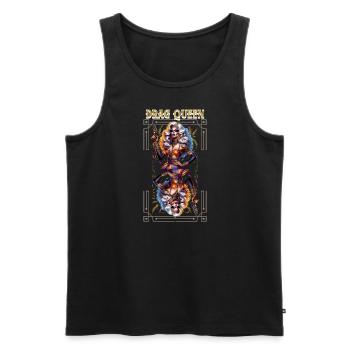 LGBTQ+ Pride Mit Drag Queen Eleganz - Männer Premium Bio Tank Top - Schwarz - Vorne - AI Model Male 178 light (178cm)