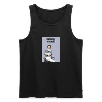 Condemned to Eternity - Men's Premium Organic Tank Top - black - Front - AI Model Male 178 light (178cm)