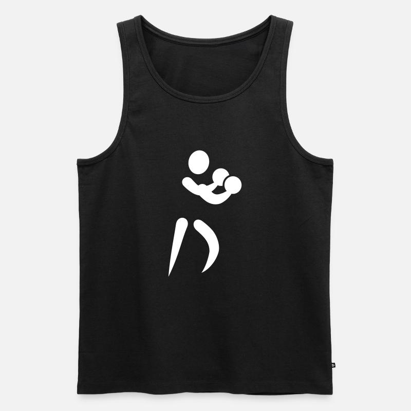 Boxen - Männer Premium Bio Tank Top - Schwarz