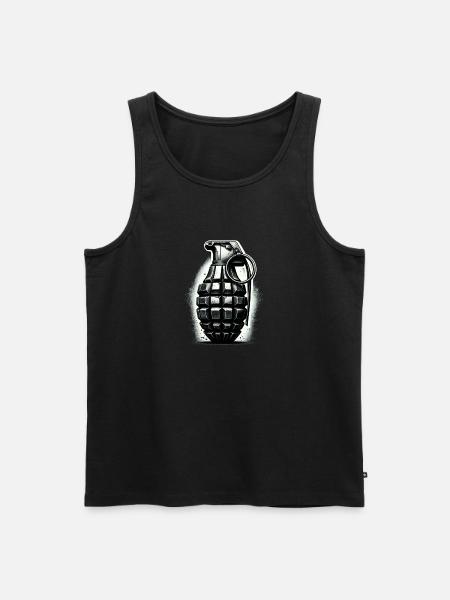 Explosive Charge: Hand Grenade - Men's Premium Organic Tank Top - black