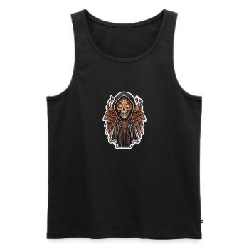 Dracula - Männer Premium Bio Tank Top - Schwarz - Vorne - AI Model Male 178 light (178cm)