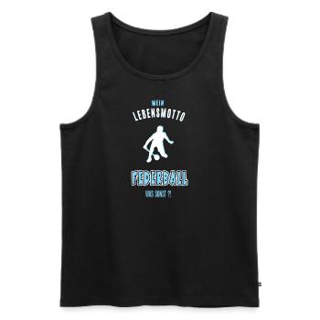 Federball Spieler Bester Federballer Geburtstag - Männer Premium Bio Tank Top - Schwarz - Vorne - Michal (187cm)