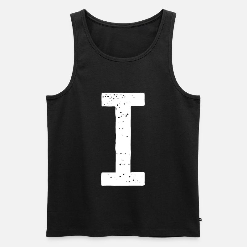 I-Brief - Männer Premium Bio Tank Top - Schwarz