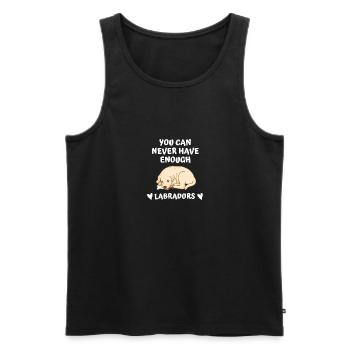 You can never have enough Labradors Labrador - Men's Premium Organic Tank Top - black - Front - AI Model Male 178 light (178cm)