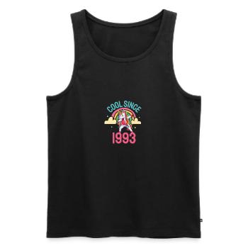 Cool seit 1993 Dabbing Einhorn 29. Geburtstag - Männer Premium Bio Tank Top - Schwarz - Vorne - Michal (187cm)