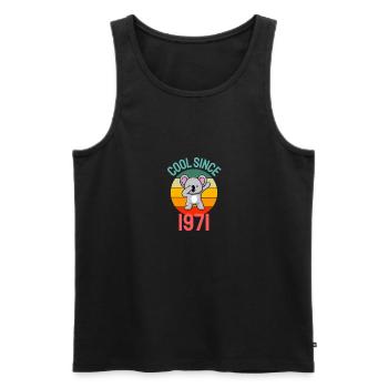 Cool seit 1971 Retro Dabbing Koala 51. Geburtstag - Männer Premium Bio Tank Top - Schwarz - Vorne - Michal (187cm)