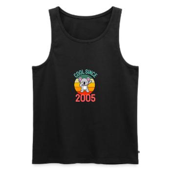 Cool seit 2005 Retro Dabbing Koala 17. Geburtstag - Männer Premium Bio Tank Top - Schwarz - Vorne - Michal (187cm)