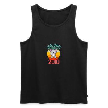 Cool seit 2010 Retro Dabbing Koala 12. Geburtstag - Männer Premium Bio Tank Top - Schwarz - Vorne - Michal (187cm)